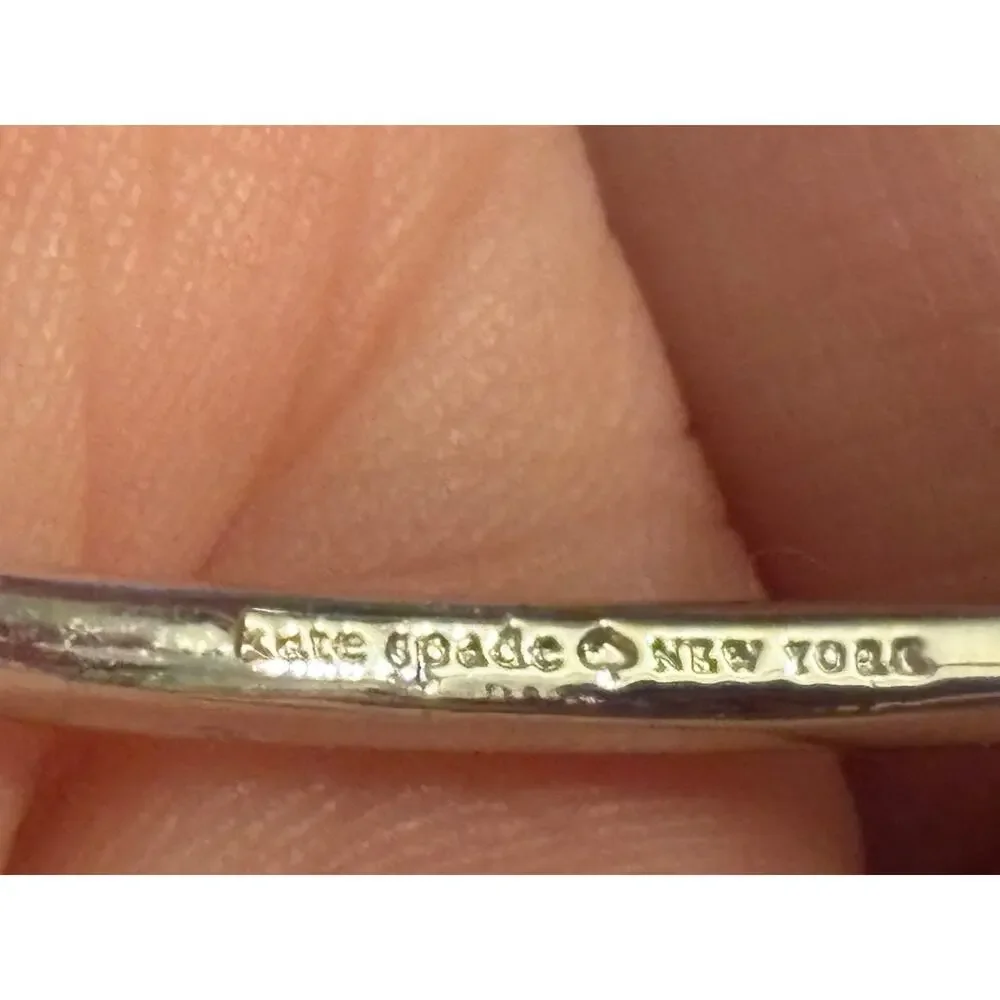 Vintage Kate Spade Bow Hinged Bangle 6.75”
